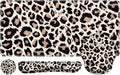 iLeadon Mouse Pad Set, Desk Mat + Mouse Pad with Wrist Rest + Keyboard Wrist Rest + Coaster, 4in1 Leopard Mouse and Keyboard Pad Set for Home Office, Classic Leopard
