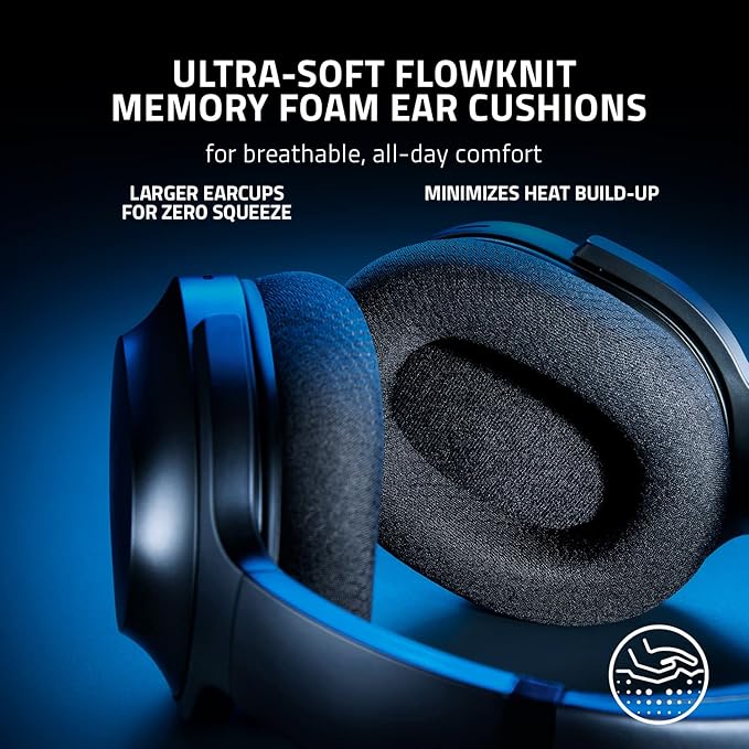 Razer Barracuda Wireless Gaming & Mobile Headset (PC, PlayStation, Switch 2, Android, iOS): 2.4GHz Wireless + Bluetooth - Integrated Noise-Cancelling Mic - 50mm Drivers - 40 Hr Battery - Black