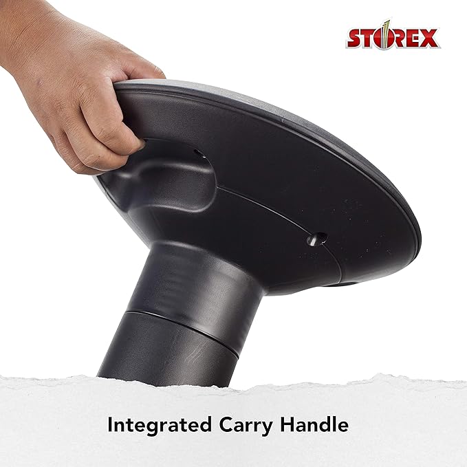 Storex Active Tilt Stool – Ergonomic Seating for Flexible Office Space and Standing Desks, Adjustable 12-24 Inch Height, Black (00320A01C)