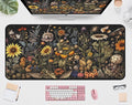 Retro Mouse Pad XXL， Flower Sunflower Plant Desk Mat, Long Computer Mat, Gaming Mouse Keyboard Mats, Full Desktop Protector, Nature-Inspired Decoration Home Office Desk Accessory 31.5" x 15.7"