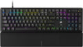 CORSAIR K70 CORE RGB Mechanical Wired Gaming Keyboard with Palmrest – Pre-Lubed MLX Red Linear Switches, SOCD, ABS Double-Shot Keycaps, Sound Dampening, Media Control Dial, QWERTY NA – Black