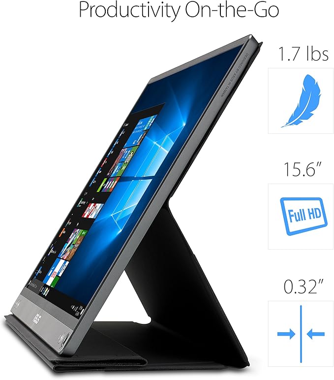 ASUS ZenScreen MB16AC 15.6" Full HD IPS USB Type-C Portable Eye Care Monitor