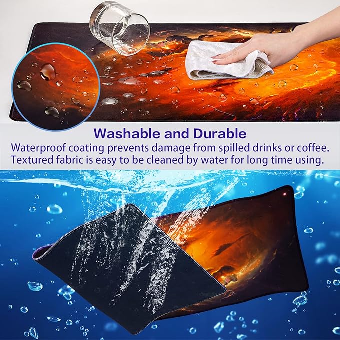 Canjoy Gaming Mouse Pad, Large Extended Mouse Pad Big Computer Mousepad for Home Office Gaming Work 31.5x15.7inch