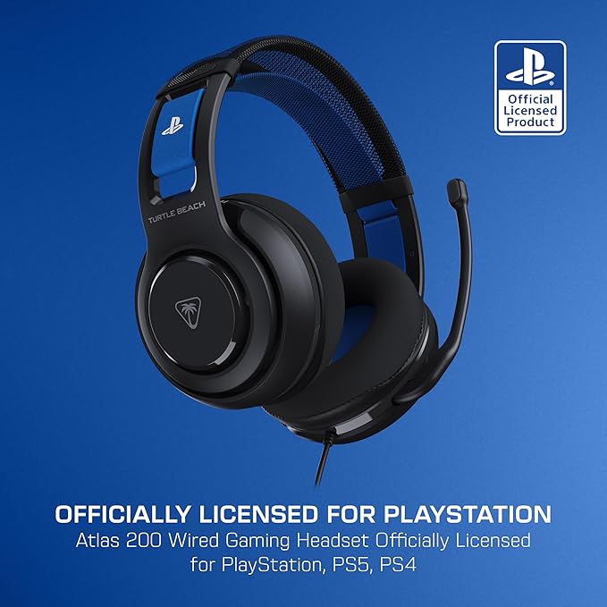 Bundle of Turtle Beach Atlas 200 Wired Gaming Headset Officially Licensed for PS5 & PS4 - Black + Victrix Pro BFG Reloaded Wireless Gaming Controller Officially Licensed for PS5, PS4, PC