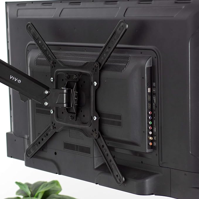 VIVO Premium Aluminum Single TV Wall Mount for 23 to 55 inch Screens, Adjustable Arm, Fits up to VESA 400x400, Black, MOUNT-G400B