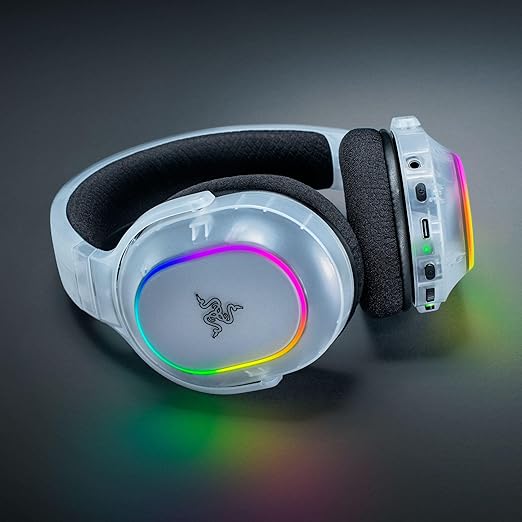 Razer Barracuda X Chroma Wireless Gaming Headset: 2.4GHz Wireless & Bluetooth - Lightweight - RGB - 40mm Drivers - Cardioid Mic - 70 Hr Battery - For PC, Mac, PS5, Switch 2, Smartphone - Phantom White