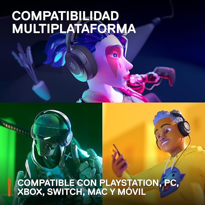 SteelSeries New Arctis Nova 1P Multi-System Gaming wired Headset — Hi-Fi Drivers — 360° Spatial Audio — Comfort Design — Durable — Lightweight—Noise-Cancelling Mic — PS5/PS4, PC, Xbox, Switch - Black
