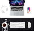 ALOANES Waterproof Mouse Pad with Durable Stitched Edge, XL Gaming Keyboard Pad, Non-Slip Rubber Base, Extended Desk pad for Gamer, Office & Home, Left Skeleton Mousepad 31.5''x 11.8''x 0.12''