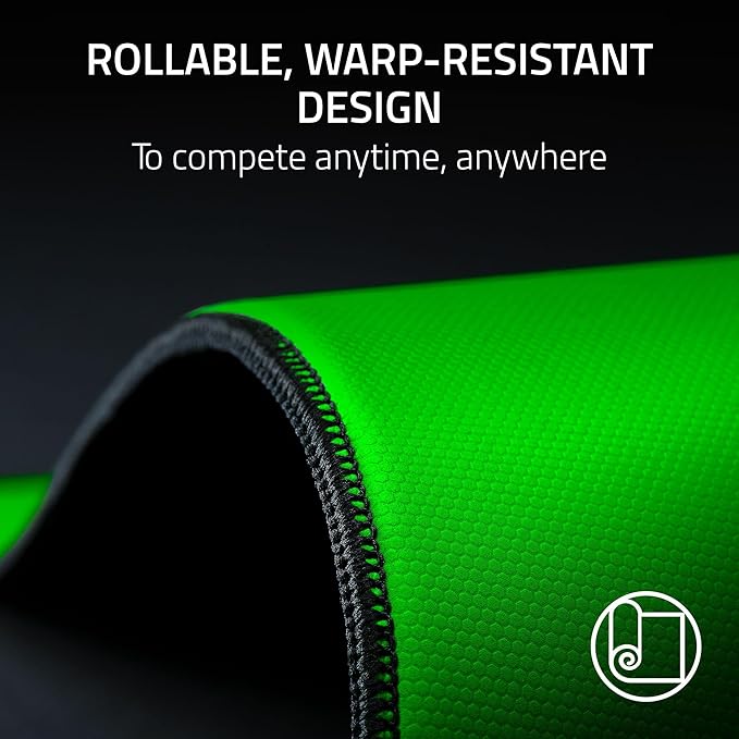 Razer Gigantus V2 Pro Soft Esports Gaming Mouse Pad (Balance) – Medium Friction Cloth Surface, Tracking Accuracy, GlideCore Foam, Anti Slip Base, Low-Profile Stiched Edges – Large