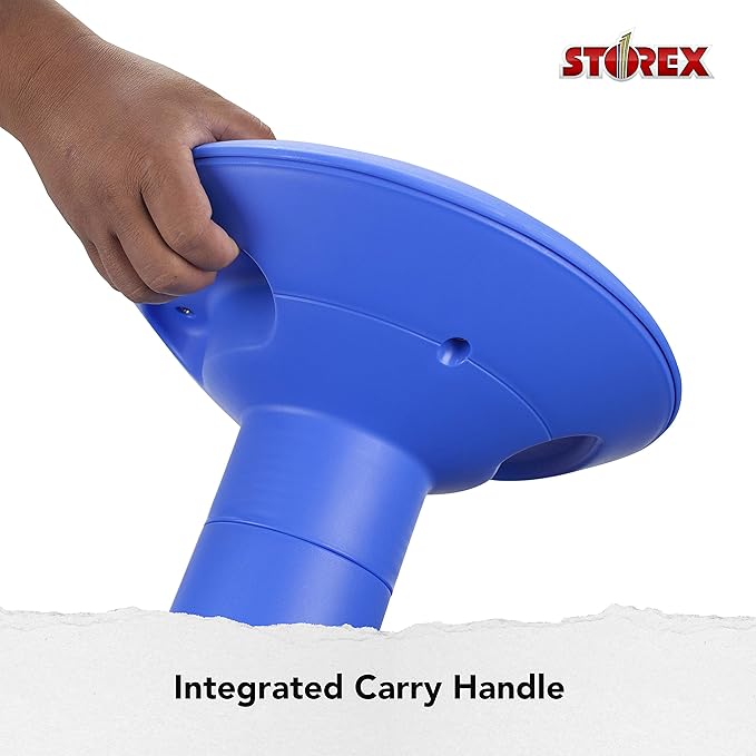 Storex Active Tilt Stool – Ergonomic Seating for Flexible Office Space and Standing Desks, Adjustable 12-24 Inch Height, Blue (00321A01C)