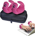 Wearable Gaming Wrist Rest for Keyboard, Mouse pad, Laptop, and PC Work or Gamer Support. (Pink, X-XL)