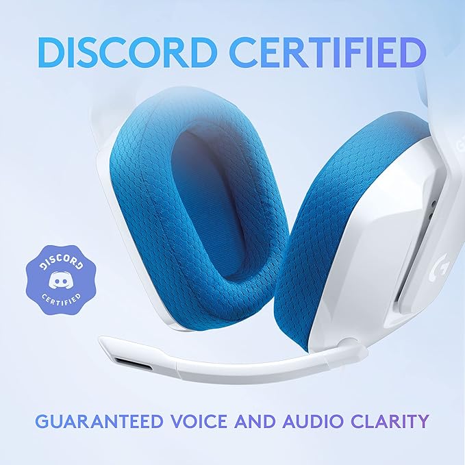 Logitech G335 Wired Gaming Headset, with Flip to Mute Microphone, 3.5mm Audio Jack, Memory Foam Earpads, Lightweight, Compatible with PC, PlayStation, Xbox, Nintendo Switch/Switch 2 - White