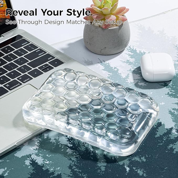 Ospelelf Ergonomic Elbow Pad, Gel Keyboard Wrist Rest Support for Office Desk, Arm Wrist Pad for Typing Comfort, 1 Pack