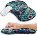 Ergonomic Mouse Pad Wrist Support with Memory Foam Massage Bulge, Wrist Ergonomic Support Mousepad Wrist Rest for Mouse (12x8 inch, Mandala)