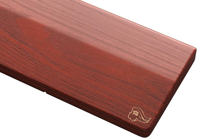 Glorious TKL Wrist Rest - Brown Wooden Wrist Rest - Mechanical Keyboard Wood Ergonomic Palm Rest - 14x4 inches/19mm Thick (GV-87-BROWN)