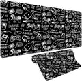 Vimorco Large Gaming Mouse Pad, Large Desk Pad Big Computer Mat Mousepad, Desk Mat Laptop Keyboard Mouse Mat for Game/Office/Home/Work 31.5x15.7 in, Gamer Power Gaming Time