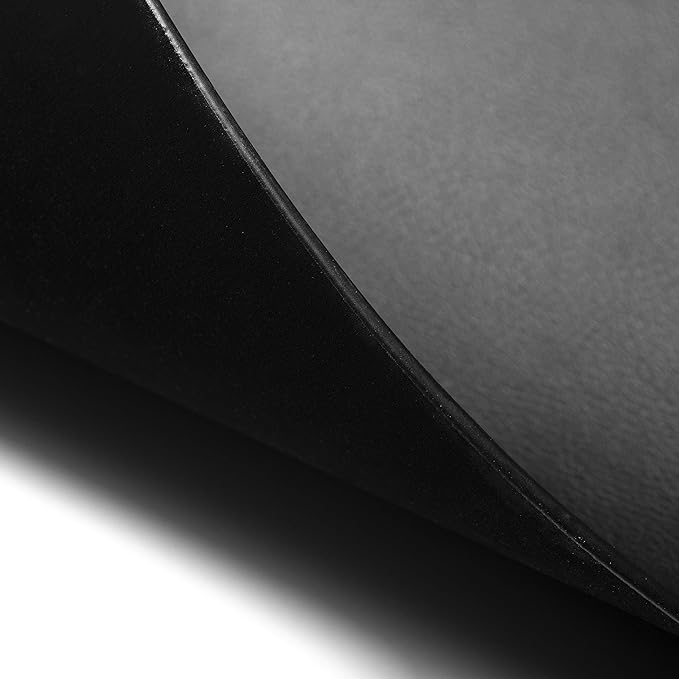 Nekmit Leather Desk Blotter Pad 17 x 12 Inches, Flat, Non-Slip, Waterproof, Black