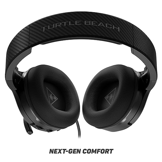 Turtle Beach Recon 200 Gen 2 Powered Gaming Headset - Xbox Series X, Xbox Series S & Xbox One, PS5, PS4, Mobile & PC with 3.5mm - Bass Boost, Memory Foam, Black