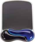 Kensington Duo Gel Mouse Pad with Wrist Rest, Ergonomic Wrist Support, Comfortable Non-Skid Gel Pad for Computer, Laptop, Office & Home 9.6" x 7.6", Blue K62401AM