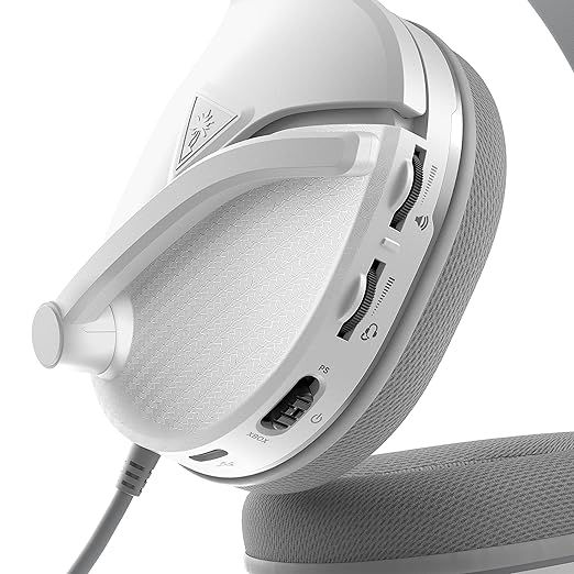 Turtle Beach Recon 200 Gen 2 Powered Gaming Headset - Xbox Series X, Xbox Series S & Xbox One, PS5, PS4, Mobile & PC with 3.5mm - Bass Boost, Memory Foam, White