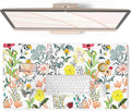 QIYI Floral Large Mouse Pad, Colorful Desk Mat for Desktop, Women Girls Desk Accessories Office Décor, PU Leather Waterproof Big Gaming Mousepad, Blooming Flowers Desk Pad Computer Mat, 31.5" x 15.7"