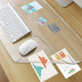 Awnour Clear Desk Mat on top of desks - 32 x 16 inches - Clear Transparent Plastic Desk Protector - Desk Writing Mat for Office and Home