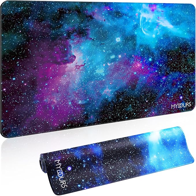 Mydours 40"x24" Extra Large Mouse Pad - Gaming Mouse Pad XXL - Non-Slip Rubber & Smooth Fabric Full Desk Pad - Home Office Computer Table Pad - Desk Blotter Pad for Office, Writing, Dining and Home