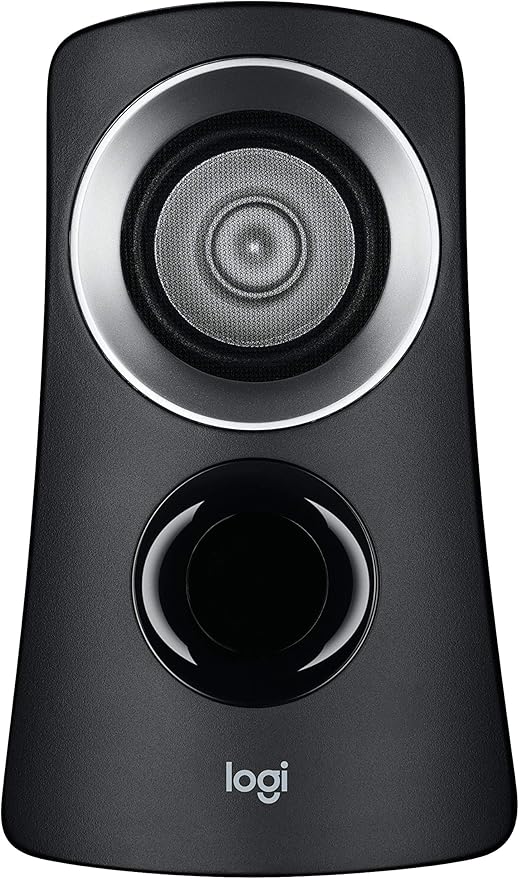 Logitech Z313 2.1 Multimedia Speaker System with Subwoofer, Full Range Audio, 50 Watts Peak Power, Strong Bass, 3.5mm Audio Inputs, PC/PS4/Xbox/TV/Smartphone/Tablet/Music Player - Black