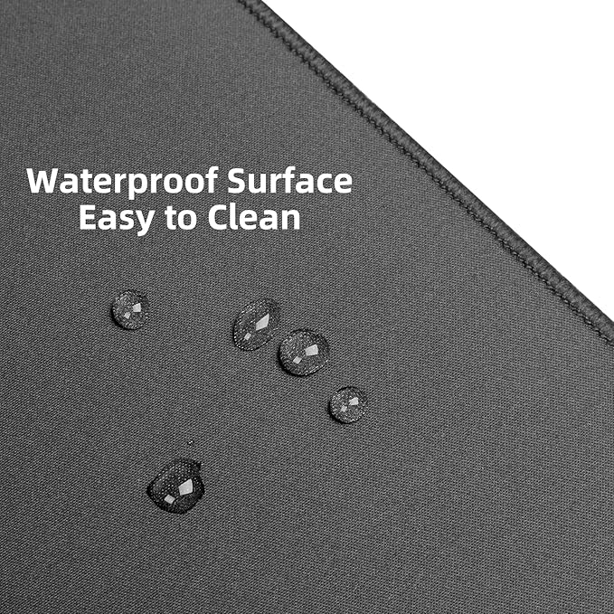 Large Mouse Pad, 36x17 in Gaming Mouse Mat,Waterproof and Non-Slip Desktop Pad for Computer Keyboard,Black,XL